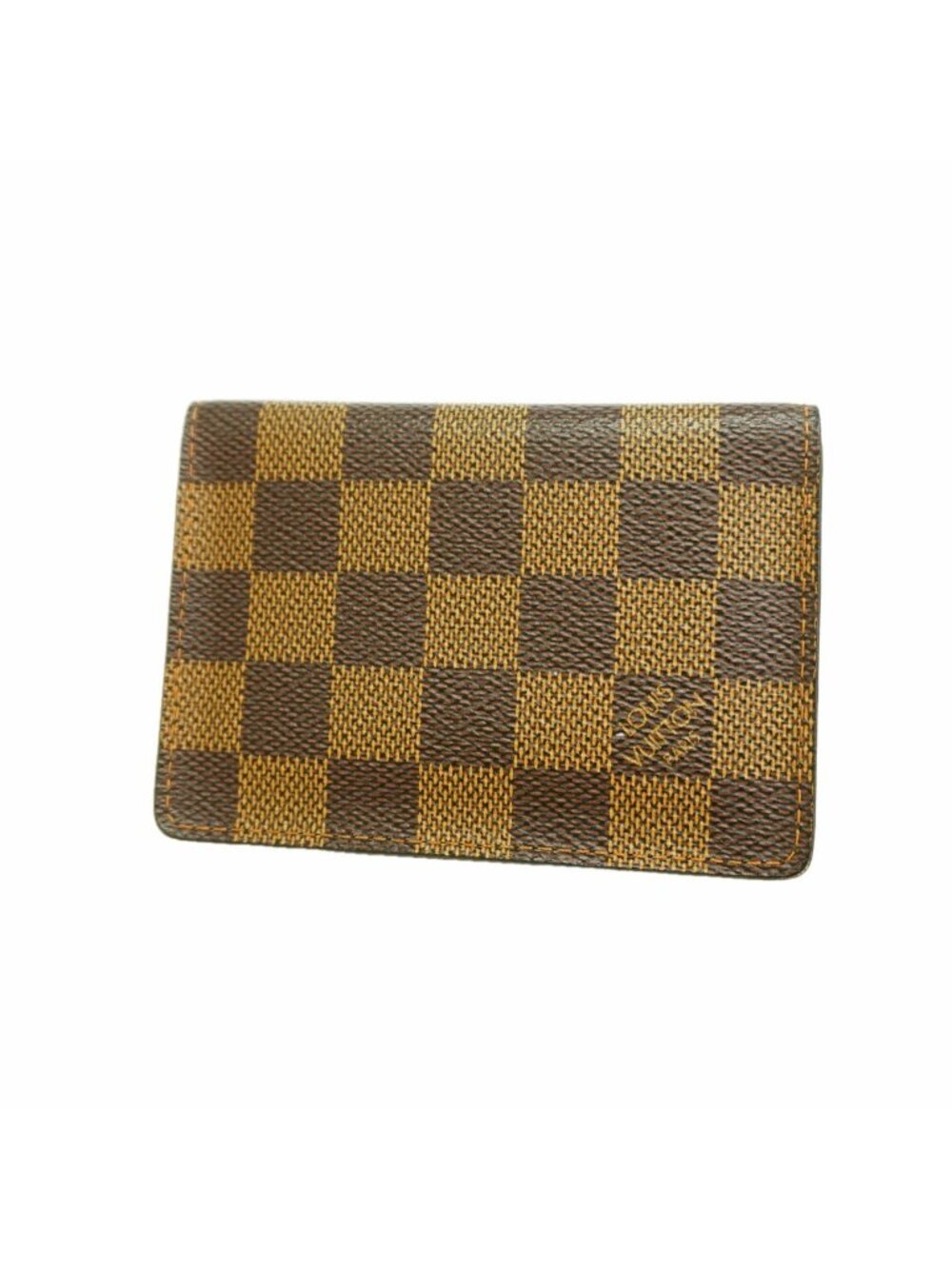 Louis Vuitton Card Case Damier Porte de Carte Vertical Ebene